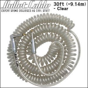 Bullet 불렛30ft(=9.14m)Coil Cable-Clear-Made in U.S.A뮤직메카